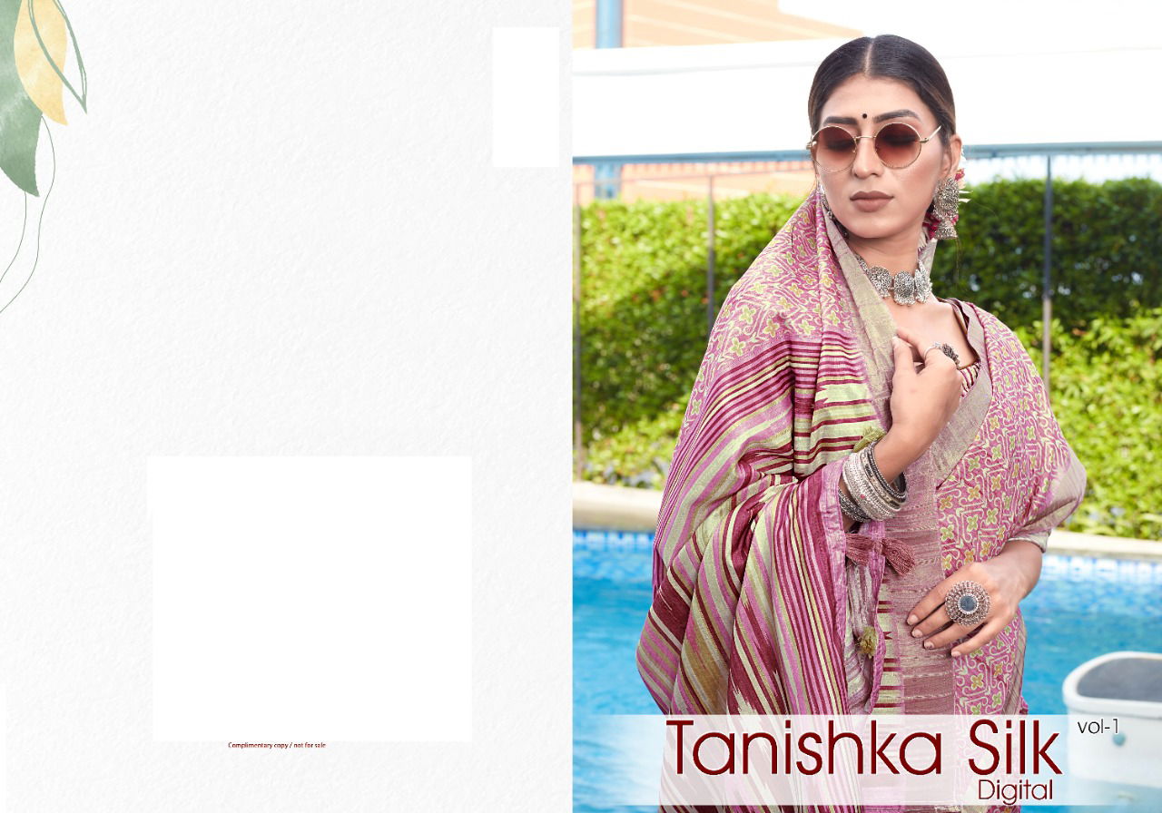 Tanishka Digital1 Festive Wear Wholesale Banarasi Silk Sarees Catalog